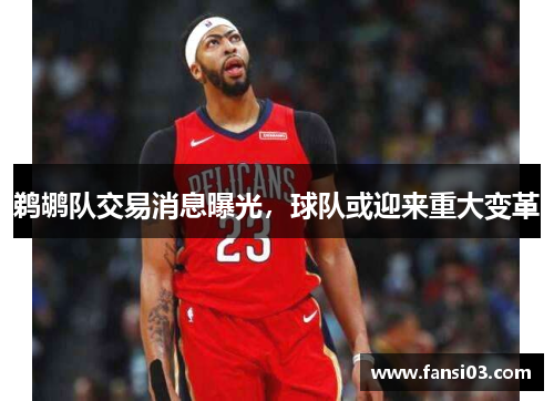 鹈鹕队交易消息曝光，球队或迎来重大变革